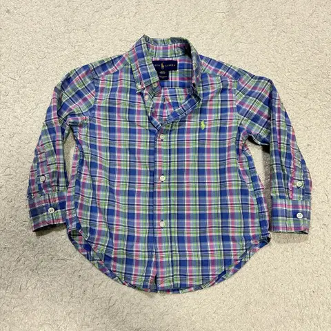 폴로 유아 셔츠 체크 2t