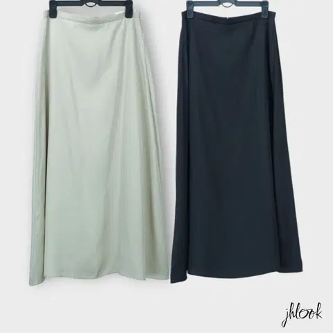 라마지 실키 에이라인 롱스커트