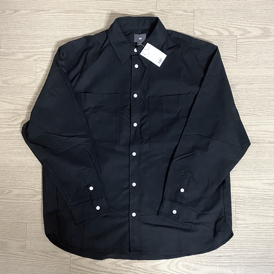 (새제품) H&M 루즈핏 블랙 셔츠