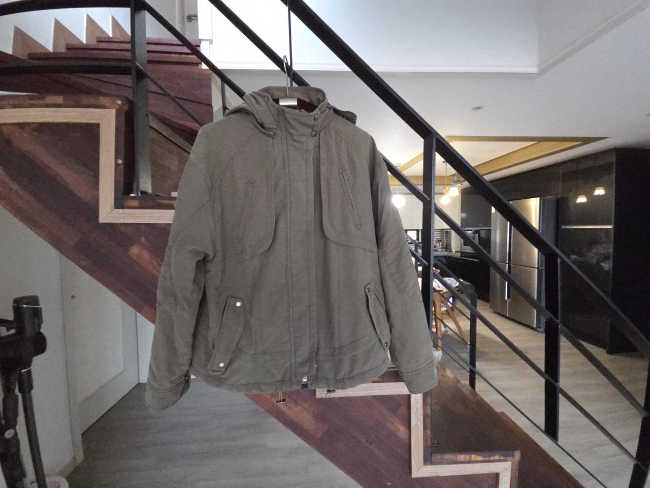 카키색 후드잠바/L