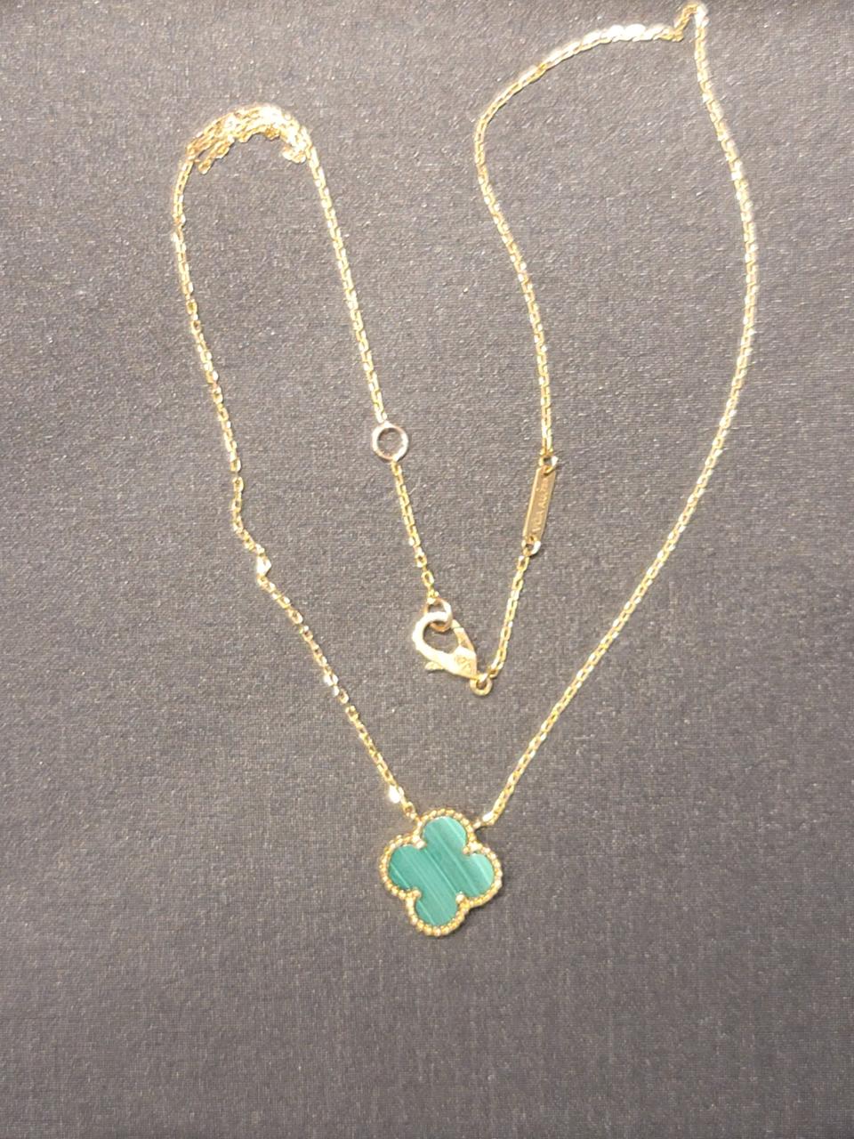 18k 클로버 목걸이 1.3
