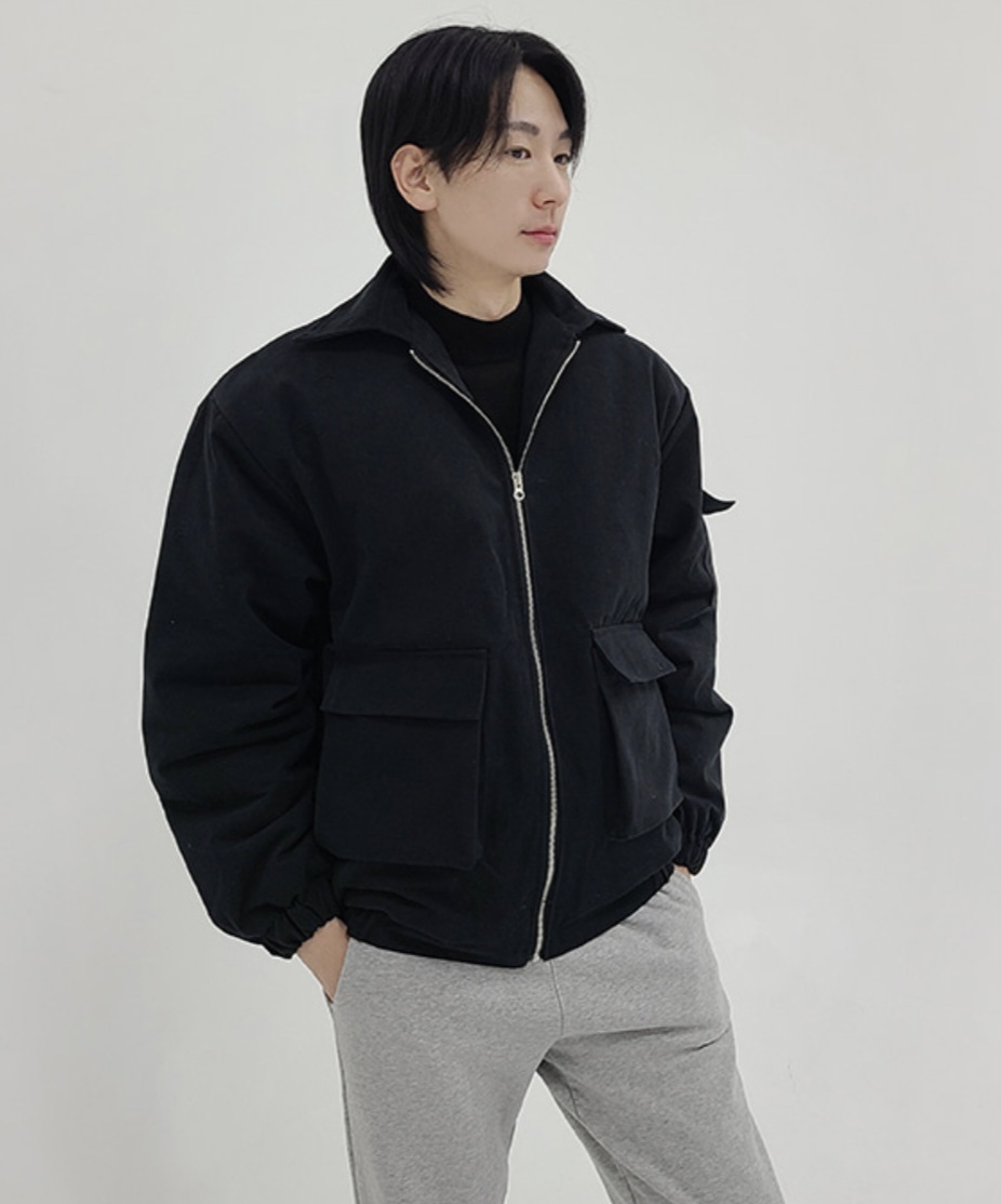 고트 코튼 패딩 점퍼