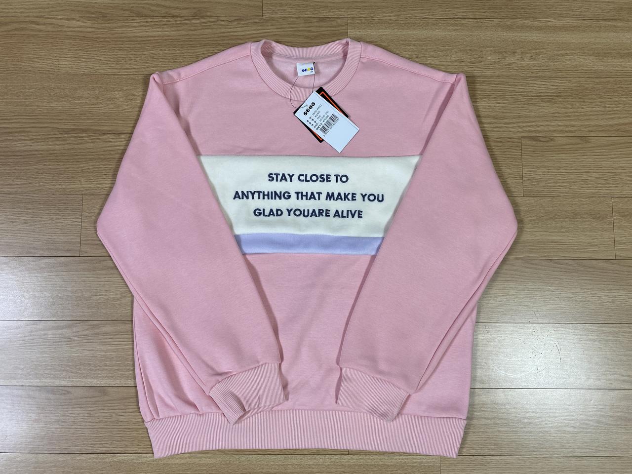 소이 밍크기모 자수 맨투맨 160,170