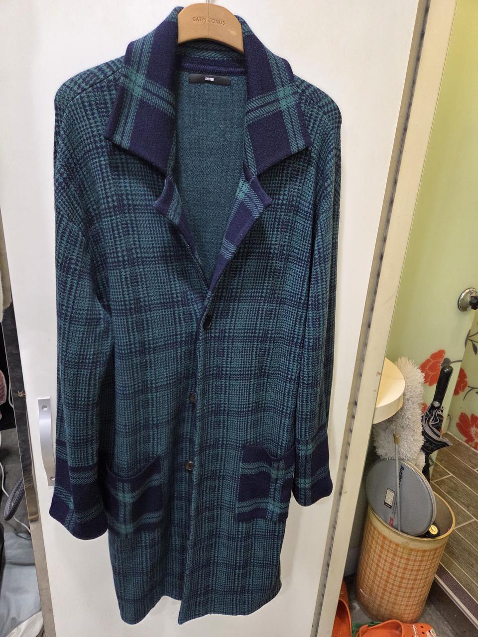 시스템 옴므 롱 니트 코트