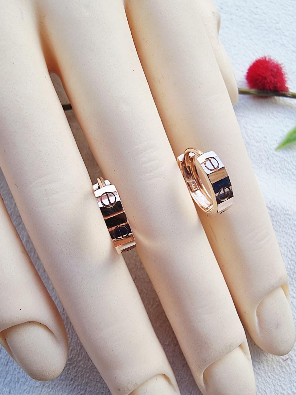 14k  핑크골드  귀걸이