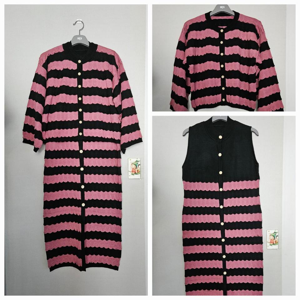 새상품 니트투피스  원피스 +가디건