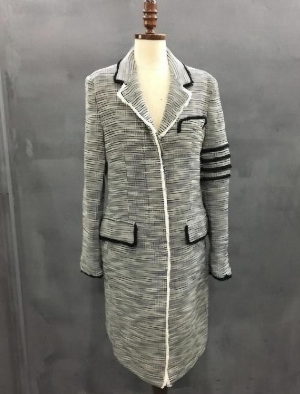 트위드 코트 자켓