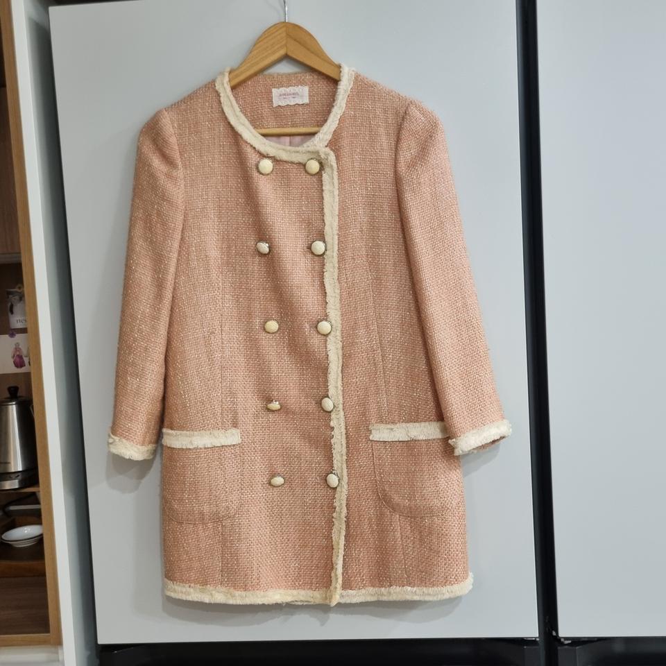 핑크 트위드자켓