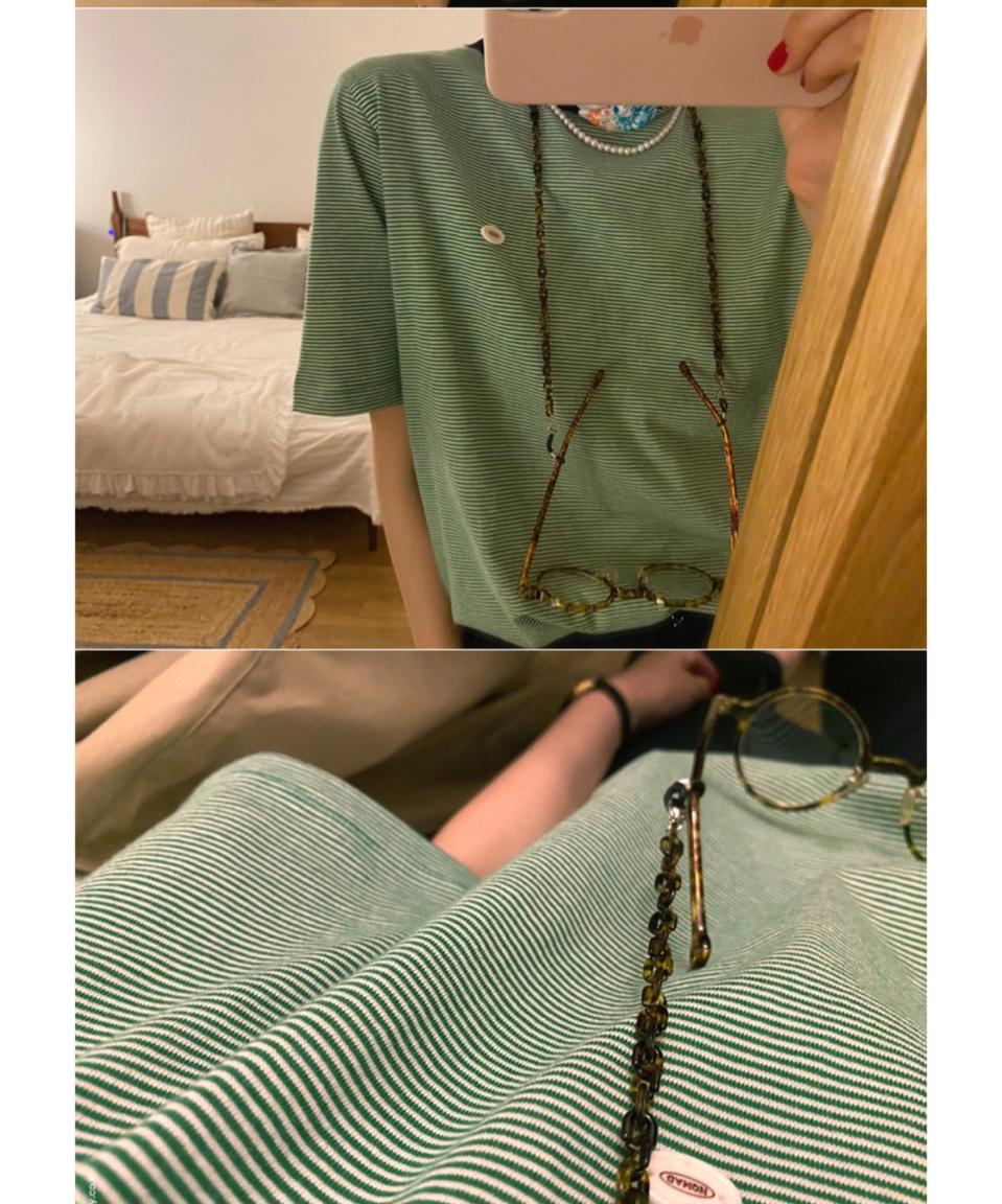 로즈베이  잔스트라이프 링거티