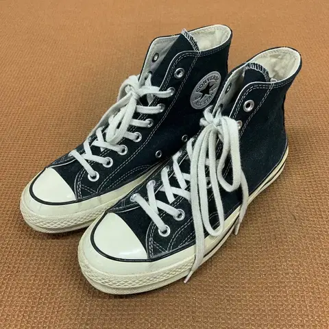 컨버스 척테일러 블랙 하이 스니커즈 신발 250 G08709