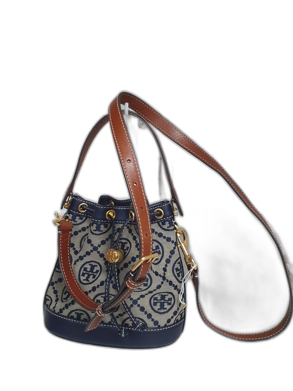 토리버치 T 모노그램 미니 버킷백 토리네이비[신품급]