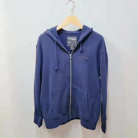 L) 아디다스 기모 후드 집업