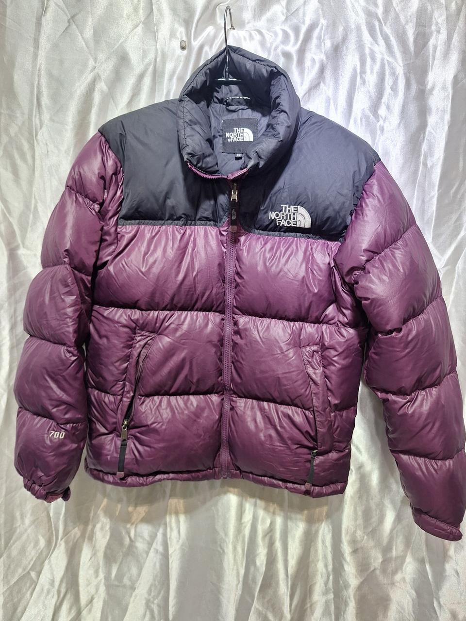 노스페이스 700 눕시 퍼플 패딩