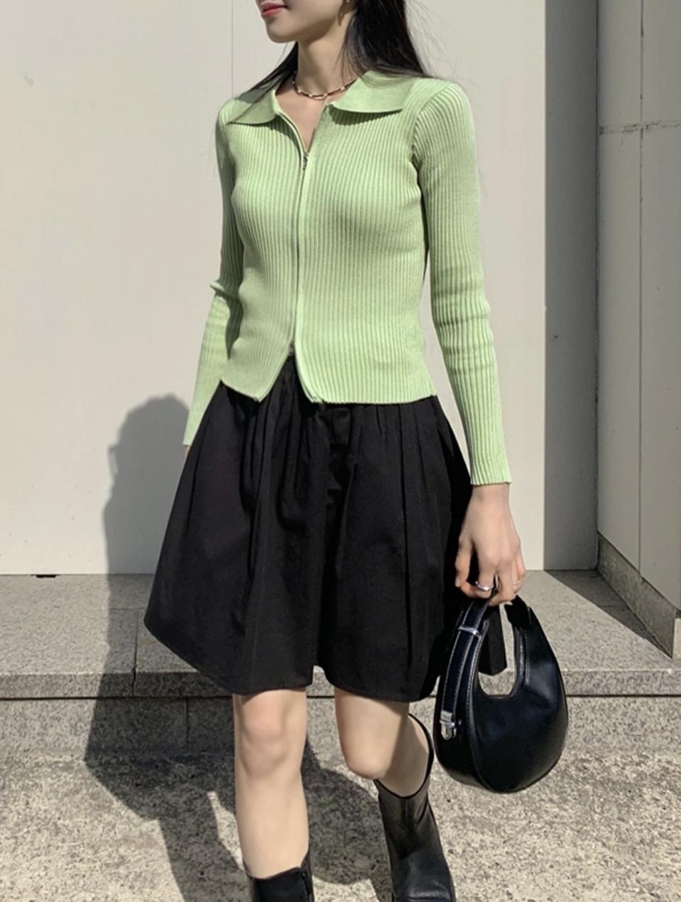 업타운홀릭 a라인스커트m