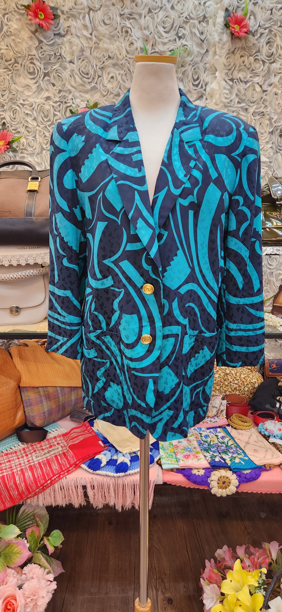 TRICOSA PARIS 실크100% 롱자켓(77)