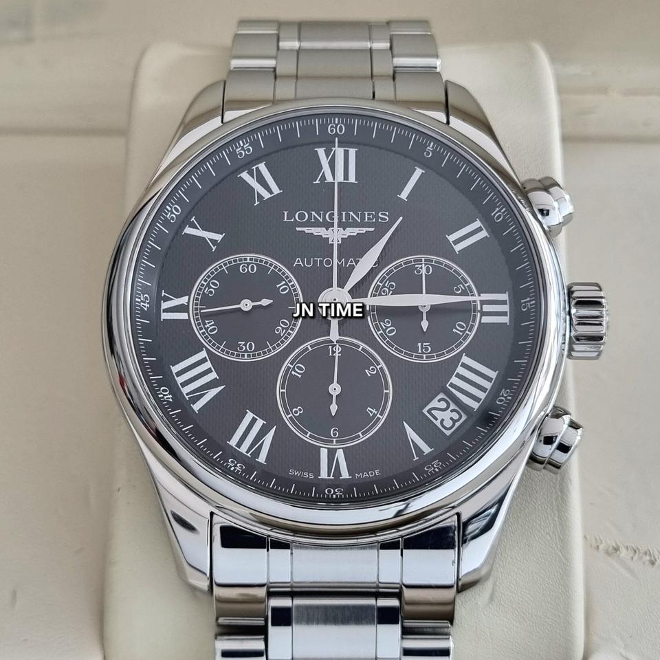 론진 마스터 콜렉션 쓰리카운터 크로노 44mm L2.693.4.51.6