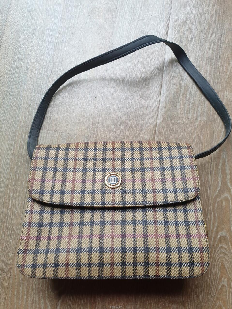 명품 닥스(DAKS 정품)120년 전통의 영국인의 품격 숄더백 그린체크