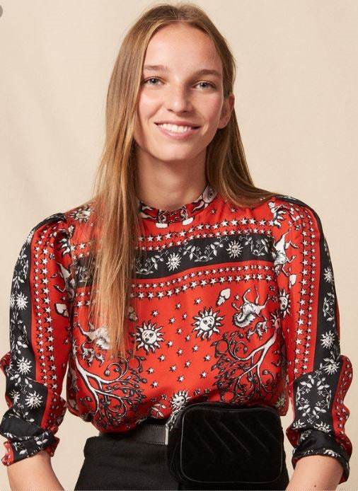 산드로 블라우스