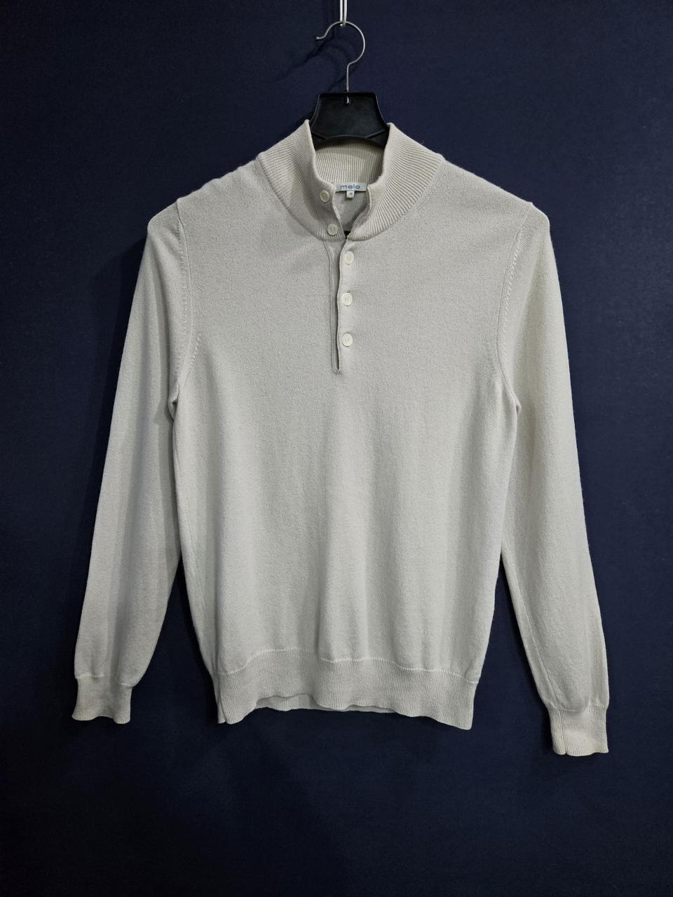 말로 아이보리컬러 남성 95 캐시미어 100% 터틀넥 니트