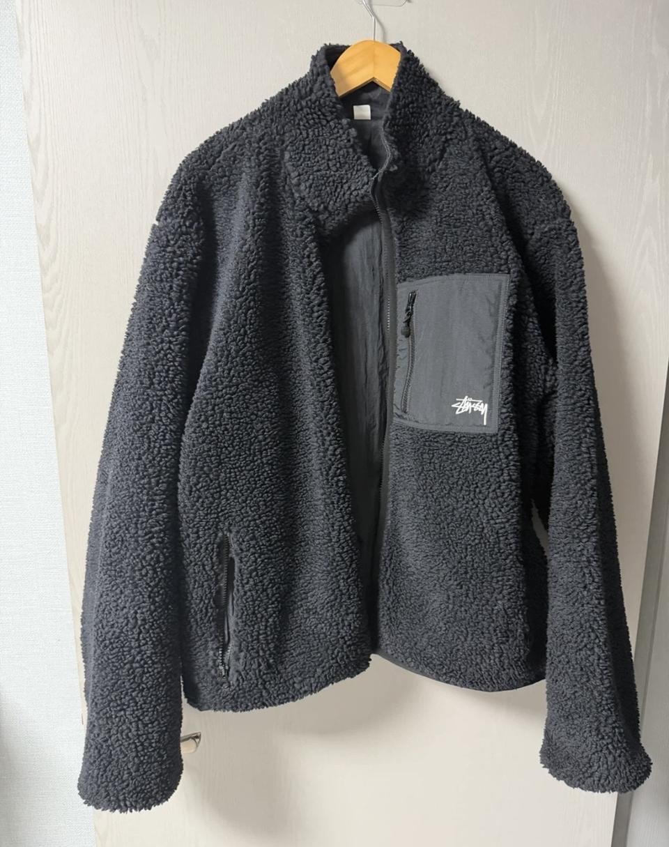 스투시 쉐르파 리버시블 자켓 블랙 XL 판매합니다!