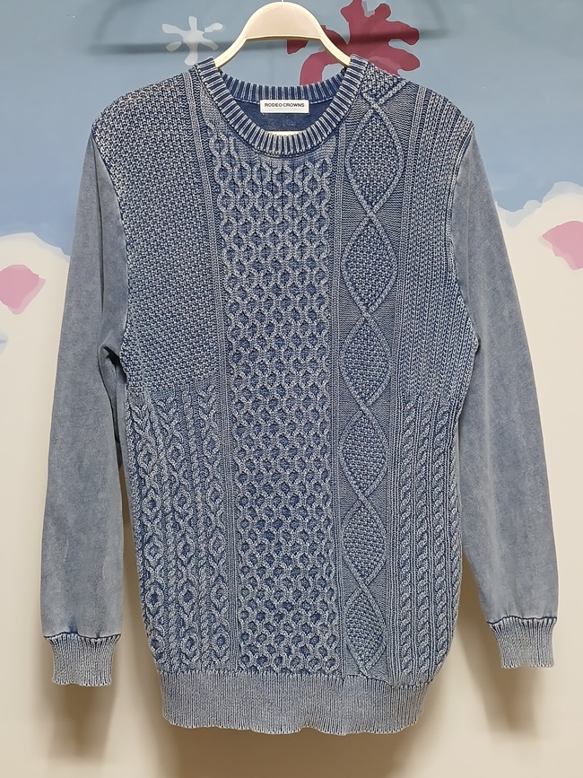 (L) 로데오크라운 니트 맨투맨 