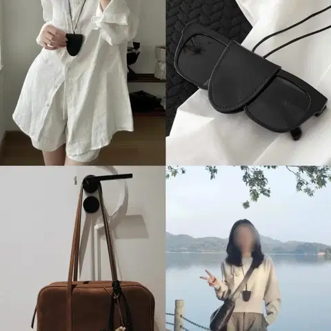 소가죽 자석안경홀더 안경목걸이 팔아요 ~