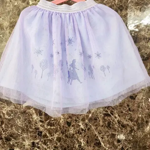 겨울왕국 엘사 튜튜 스커트 퍼플110
