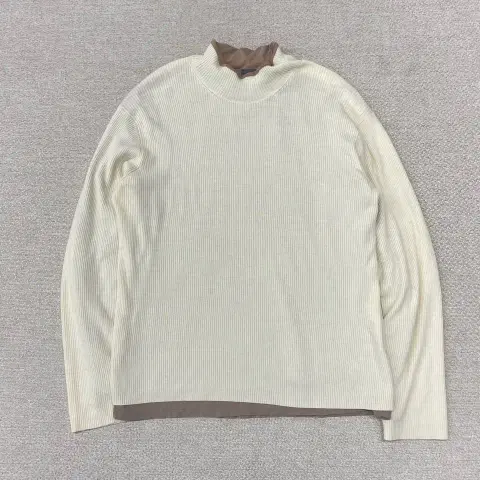 아르마니 긴소매 레이어드 울 니트