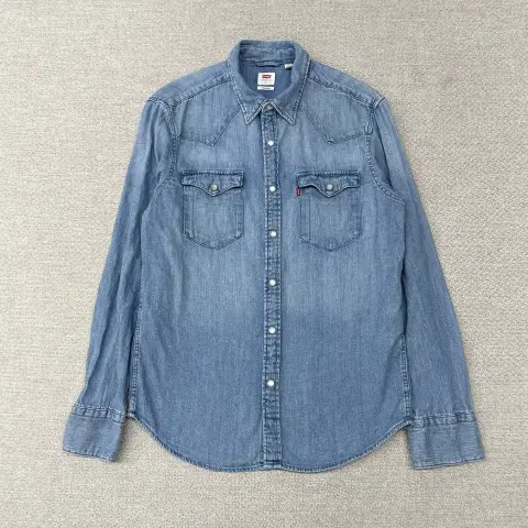 리바이스 연청 포켓 코튼 셔츠