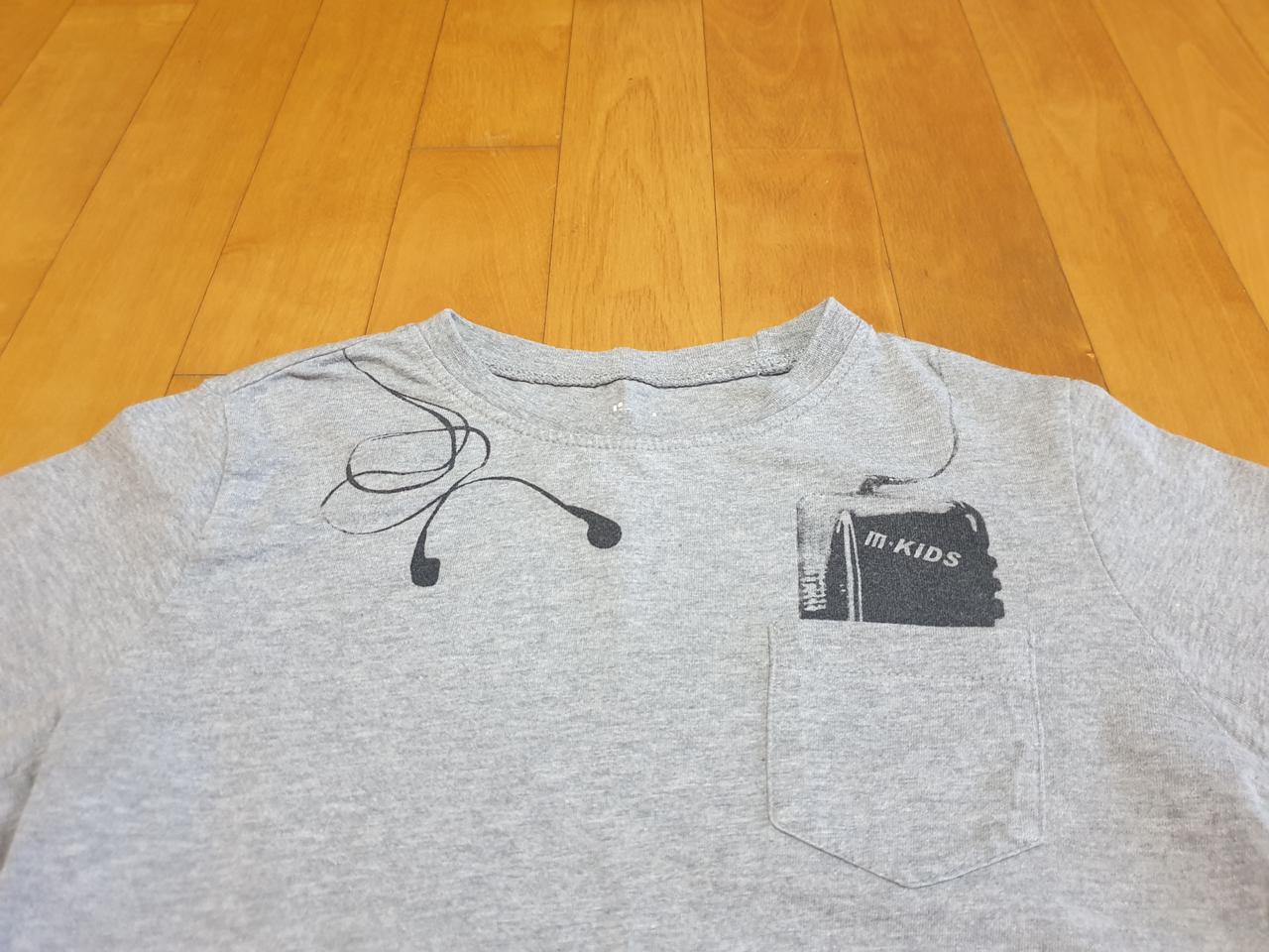 투톤 아동 티셔츠