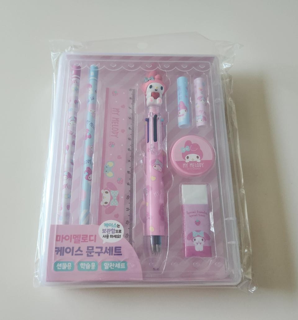 (새상품) 마이멜로디 케이스 문구세트