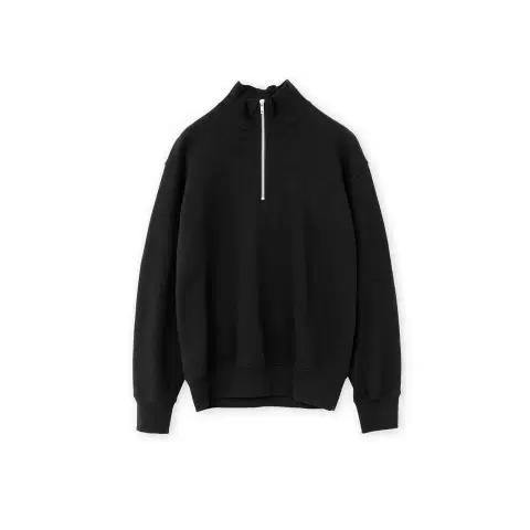 [4]브라운야드 소프트 스웻 하프 집업 블랙