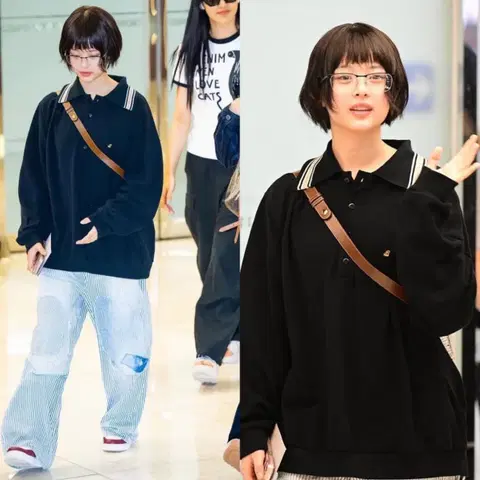 [2]캐피탈 멀티보더 카노코 랑글 카라 폴로 / 뉴진스하니