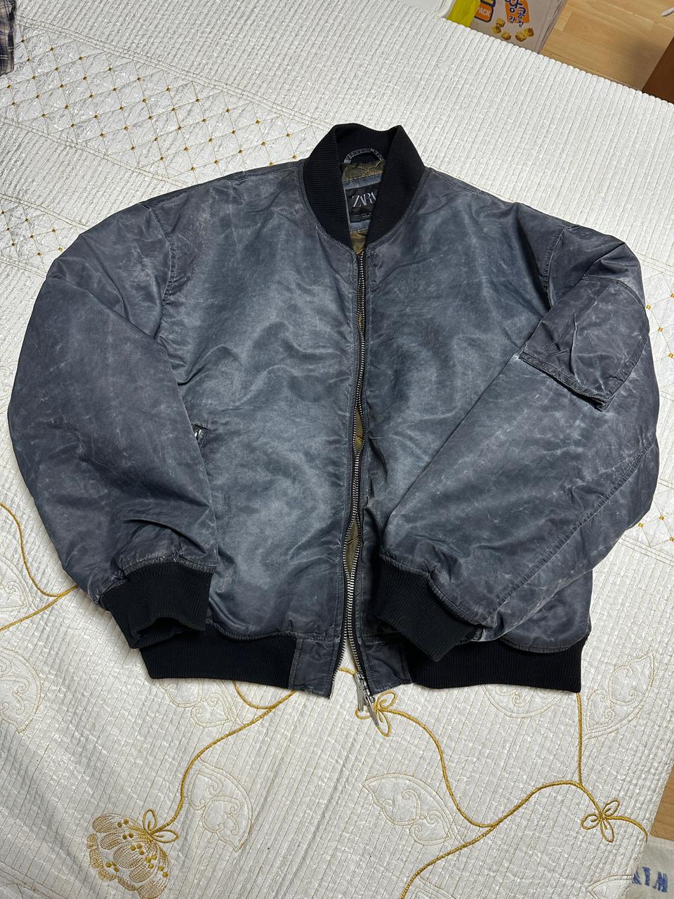 자라 ZARA 봄버 자켓 회색