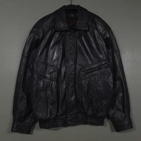 Ventura 90s 램스킨 양가죽 봄버 자켓 블랙 내피 포함 L 100