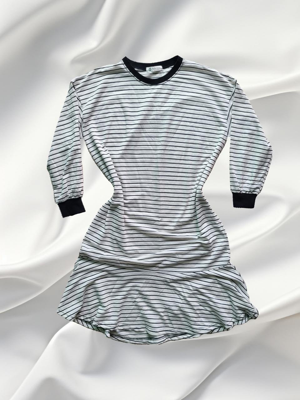 유니크 머메이드 라인 스트라이프 원피스 (Free) / 데일리룩