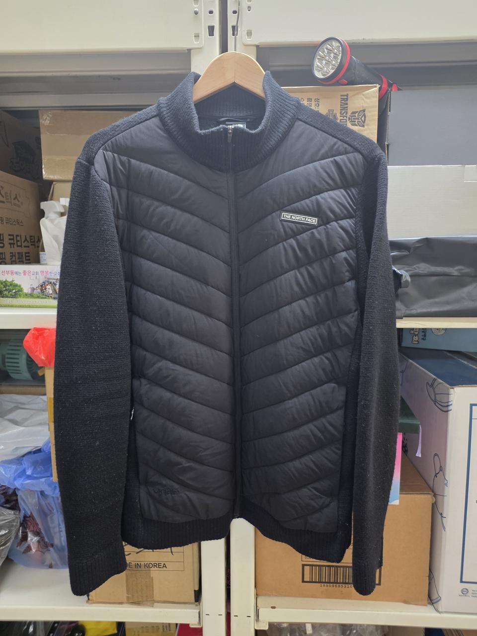 노스페이스 니트 경량패딩L