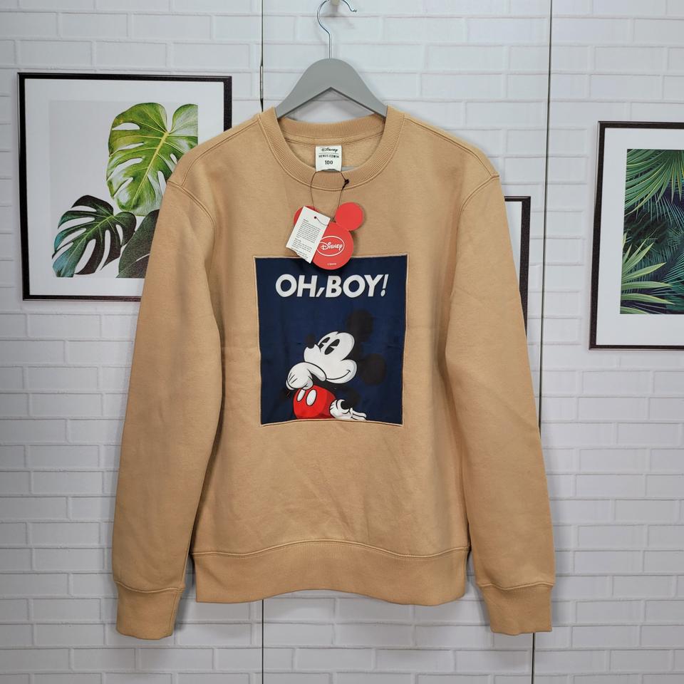 디즈니 헤누스 에드윈 기모 맨투맨 긴팔 티셔츠 100 사이즈 새상품