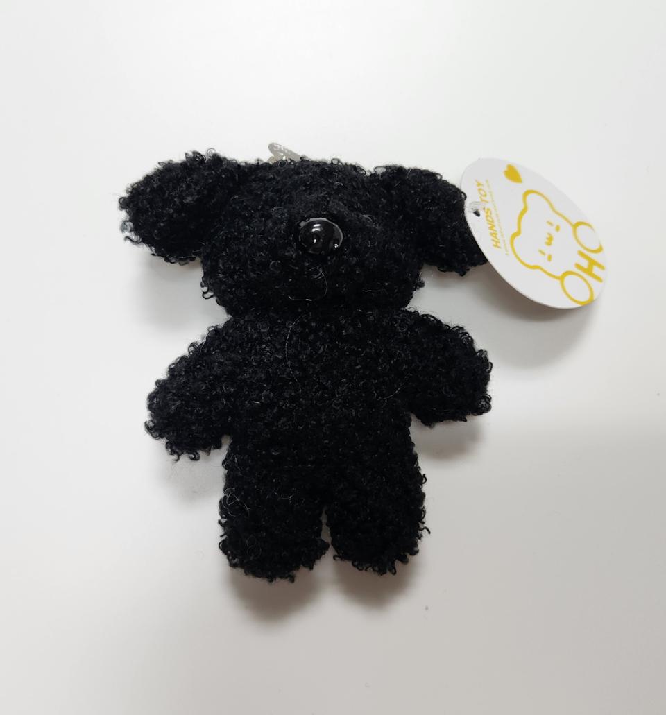 (새상품) 인형 키링 키체인 열쇠고리 블랙강아지인형 10cm