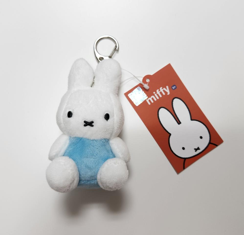 (새상품) 인형 키링 키체인 열쇠고리 미피인형 스카이블루 8cm
