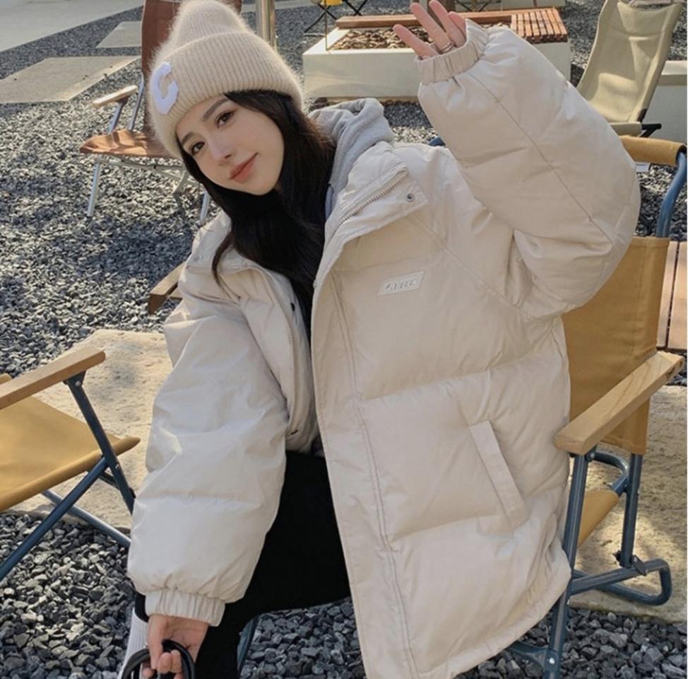 여성 패딩점퍼 예쁘고 편해요. 2컬러 블랙 베이지 패딩