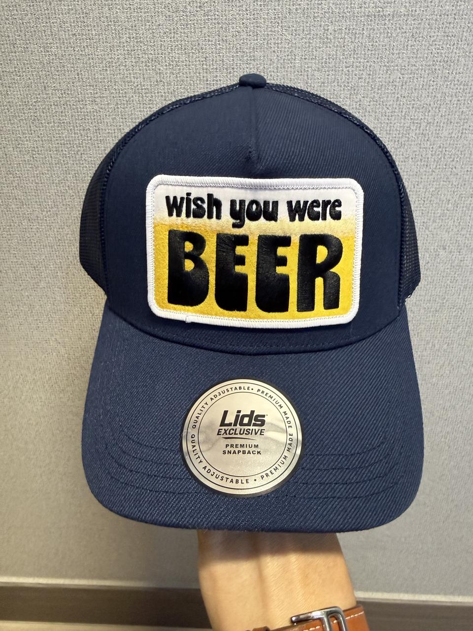제목: WISH YOU WERE BEER  야구모자