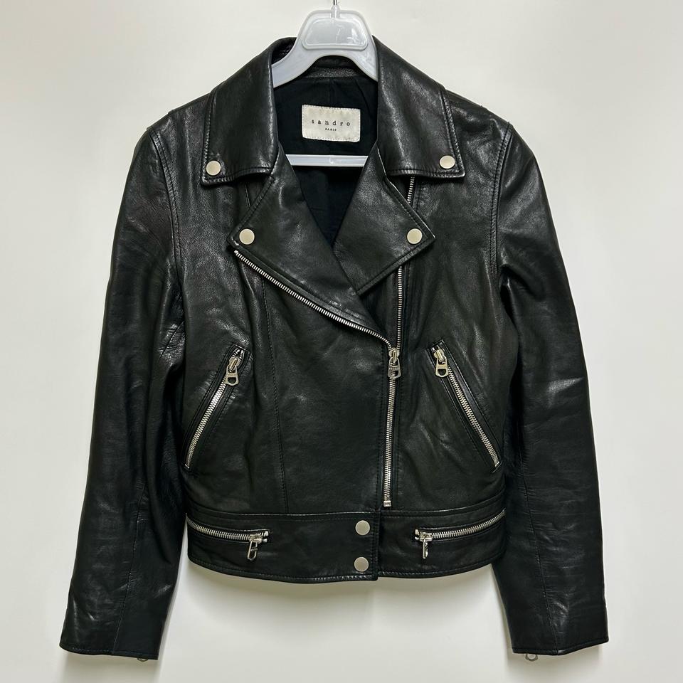 [여자_44 (80)]산드로 양가죽 라이더 자켓