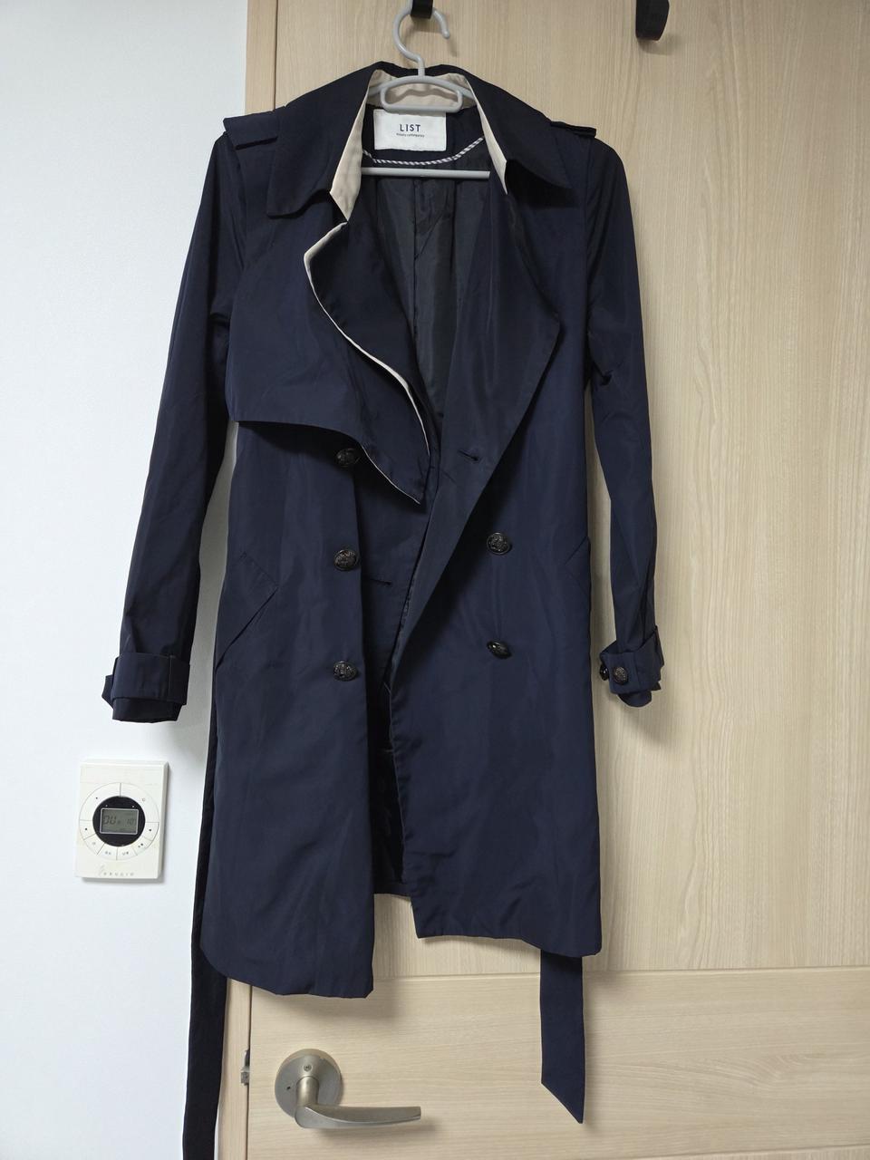 LIST 네이비 트렌치코트 55