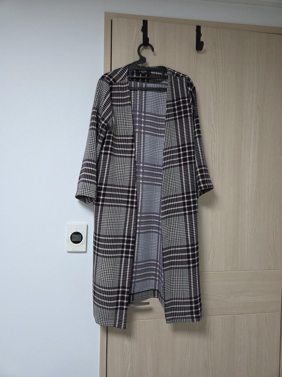 레코브 체크 로브 가디건 FREE