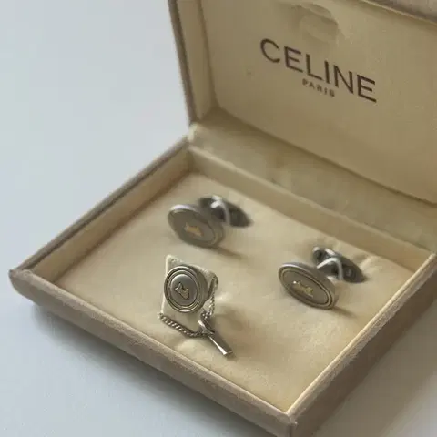 셀린느 넥타이핀 커프스 세트