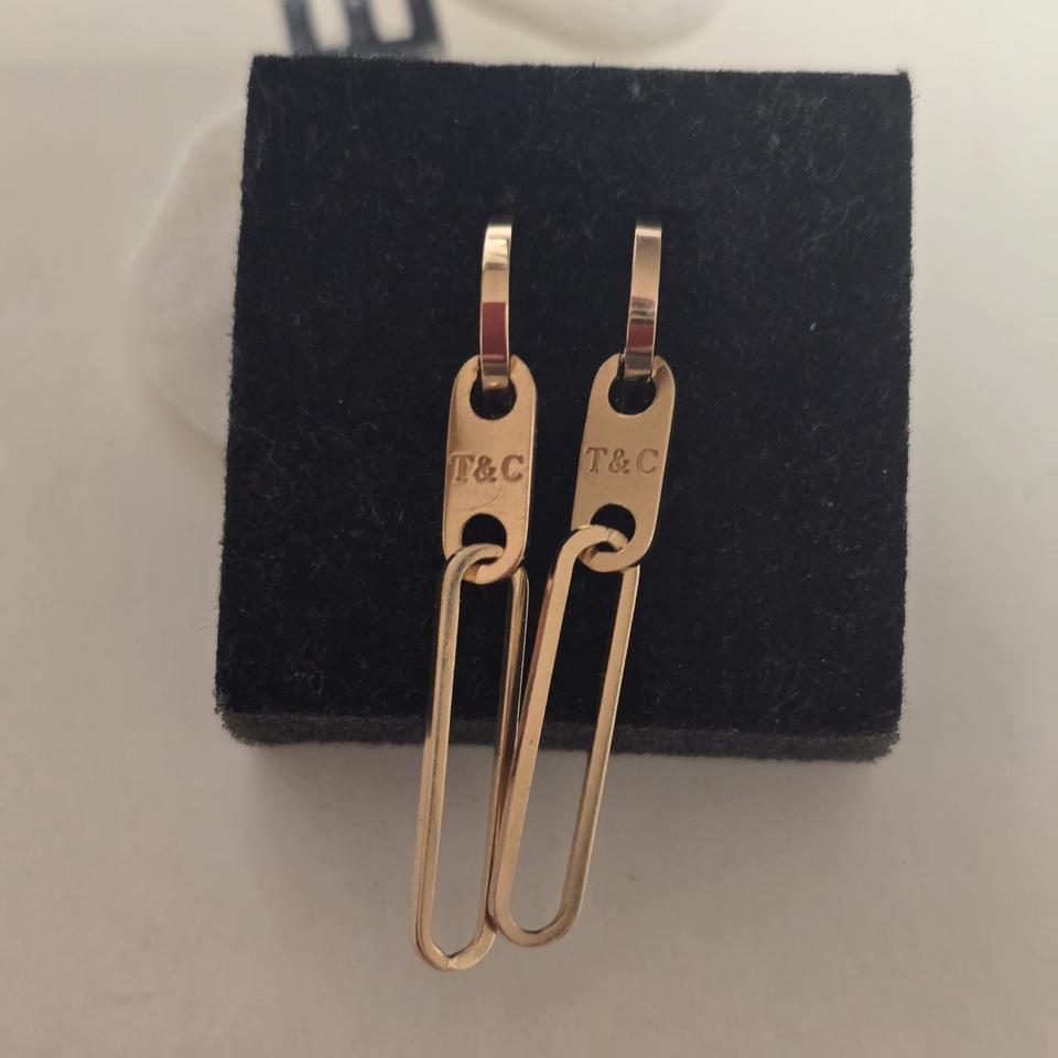 18k핑크골드 클립 귀걸이