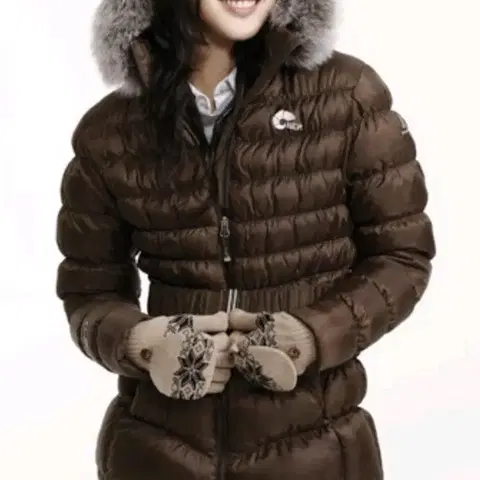 김고은 네파 구스 브라운 패딩85(컨디션 상)