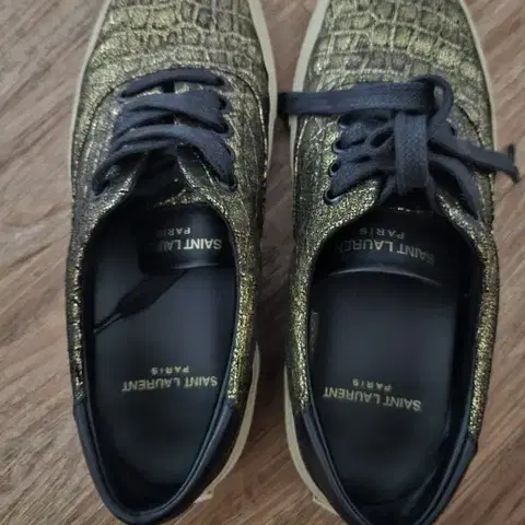 [명품 생로랑]골드 글리터 여성용 스니커즈 225~230