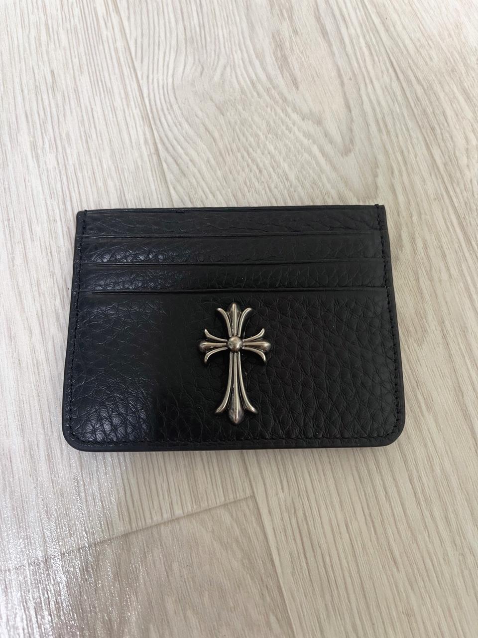 크롬하츠 타이니크로스 레더 카드지갑 블랙 새상품